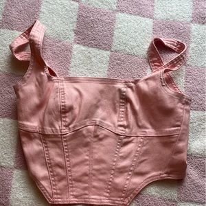 Adika pink corset top